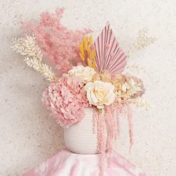 Event Velvet Rose Short Stem Soft Peach (11cmDx35cmH)