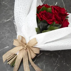 Faux Jute Ribbon Sewn Edge Natural (100mmx10m)