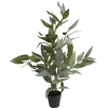 Faux Willow Eucalyptus Tree Green (65cmH)
