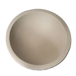 Fibreglass Compote Planter Matte Nude (39cmDx25cmH)