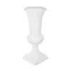 Fibreglass Giant Trumpet Urn Gloss White (37cmDx91cmH)