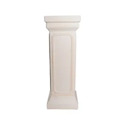 Fibreglass Pedestal Classic Smooth Ivory (26x26x74cmH)