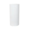 Fibreglass Plinth Round Gloss White (33cmDx71cmH)