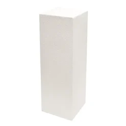 Fibreglass Plinth Square Limestone White (33x33x90cmH)