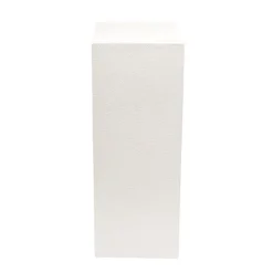 Fibreglass Plinth Square Limestone White (33x33x90cmH)