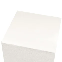 Fibreglass Plinth Square Limestone White (33x33x90cmH)