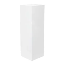 Fibreglass Plinth Square Gloss White (33x33x90cmH)