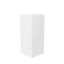Fibreglass Plinth Square Gloss White (32x32x71cmH)