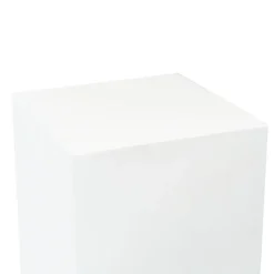 Fibreglass Plinth Square Gloss White (38x38x121cmH)