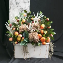 Fibreglass Rectangular Planter Gloss White (51x21x22cm)