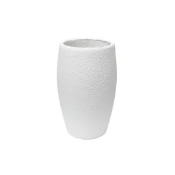 Fibreglass Round Planter Pot Matte White (26x42cmH)