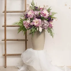 Fibreglass Round Planter Pot Matte Nude (26x42cmH)