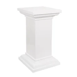 Fibreglass Square Pedestal Gloss White (46x46x83cmH)