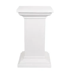Fibreglass Square Pedestal Gloss White (46x46x83cmH)