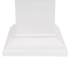 Fibreglass Square Pedestal Gloss White (46x46x83cmH)