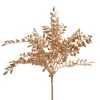 Ficus Leaf Short Stem Spray Metallic Gold (35cmH)
