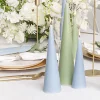 Fleur Cone Candle French Blue (6.5x25cmH)