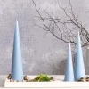 Fleur Cone Candle French Blue (7x30cmH)