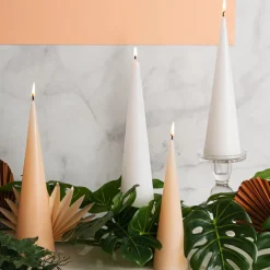 Fleur Cone Candle Nude (6.5x25cmH)