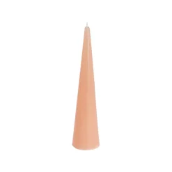 Fleur Cone Candle Peach (6.5x25cmH)