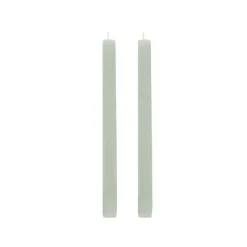 Fleur Dinner Candle Pack 2 Eucalyptus (2x25cmH)