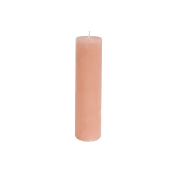 Fleur Pillar Candle Peach (5x20cmH)