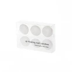 Floating Candle 6 Hour Pack 6 White (4.5-5Dx2.4cmH)