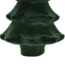 Flocked Table Top Tree Dark Green (35.5cmH)
