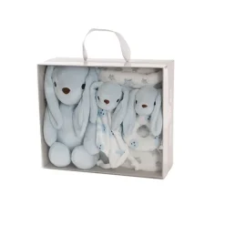 Flopsy Bunny Gift Set Accessories & Blanket Blue (23cmST)