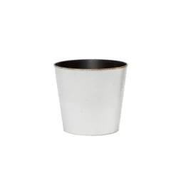 Flora Antique Pot Round (13Dx11.5cmH) White