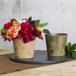 Flora Atlantis Pot Round (17Dx15.5cmH) Moss