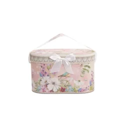 Floral Bird 2 Piece Mug Gift Set Soft Pink (18.6x9x11.3cm)