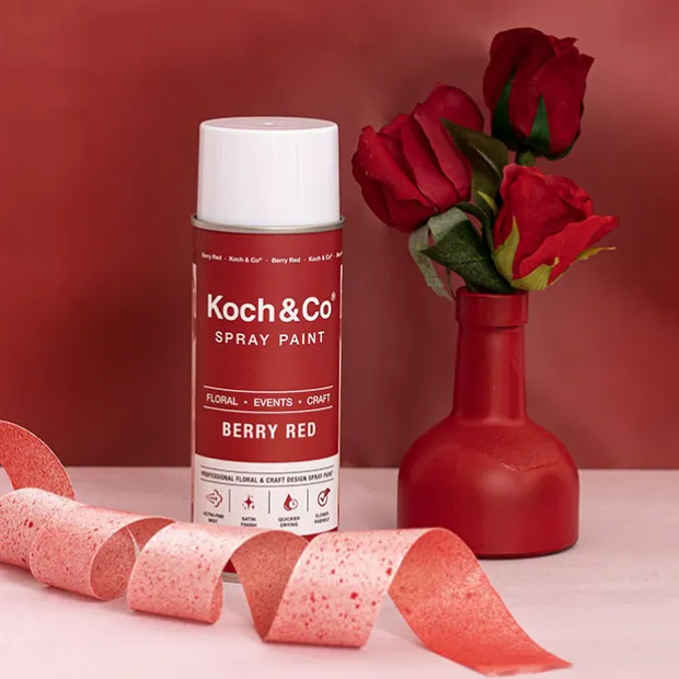 Floral Event Craft Spray Paint Berry Red (340g)