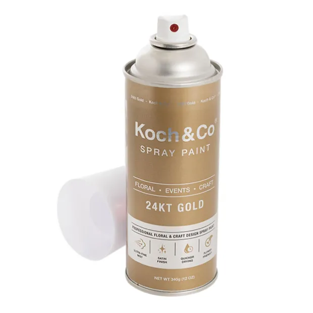Floral Event Craft Spray Paint Metallic 24KT Pure Gold 340g