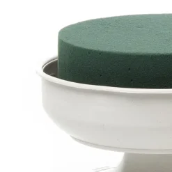 Floral Foam Florist Design Compote Bowl Strass(12cmDx8.5cmH)