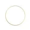 Floral Metal Hoop Ring Gold (25cmD)