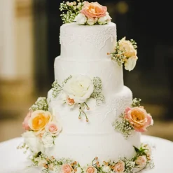 Floral Spike for Cake White Pack 12 (8mmDx70mmH)