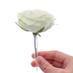 Floral Spike for Cake White Pack 12 (8mmDx70mmH)