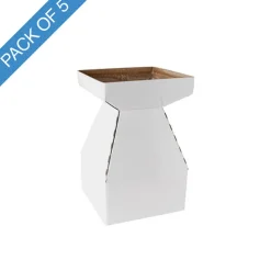 Flower Bouquet Classic POD Small Pack 5 White (14x14x22Hcm)