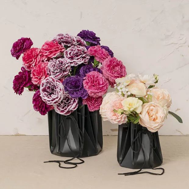 Flower Bouquet Designer Pod Pack 10 Black (13.8x14.4Hcm)