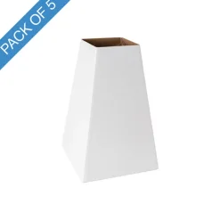 Flower Bouquet Modern POD Medium PK5 White (17.5x17.5x27Hcm)