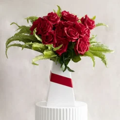 Flower Bouquet Modern POD Medium PK5 White (17.5x17.5x27Hcm)