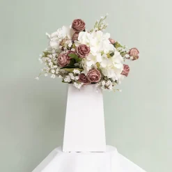 Flower Bouquet Vase POD Small PK5 White (14x14x22Hcm)