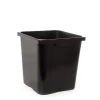 Flower Bucket Plastic Square 06L Black (18x24cmH)
