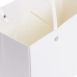 Flower Carry Bag Kraft White Rectangle Pk5 (22x10.5x13cmH)