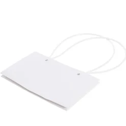 Flower Carry Bag Kraft White Rectangle Pk5 (22x10.5x13cmH)