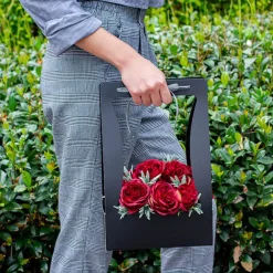 Flower Carry Box Pack 5 Black (22x11.5x35.5cm)