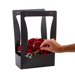 Flower Carry Box Pack 5 Black (22x11.5x35.5cm)