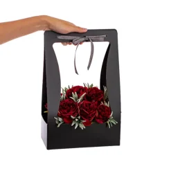 Flower Carry Box Pack 5 Black (22x11.5x35.5cm)
