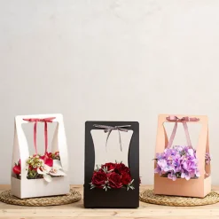 Flower Carry Box Pack 5 Black (22x11.5x35.5cm)